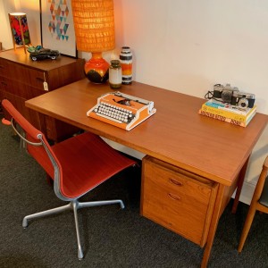 midcentury teak desk